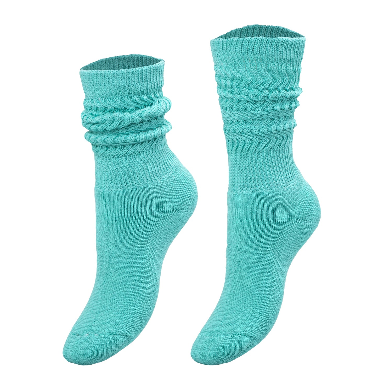1 Paire de Chaussettes Hautes Bleu Turquoise pour Enfants - deslyshopping