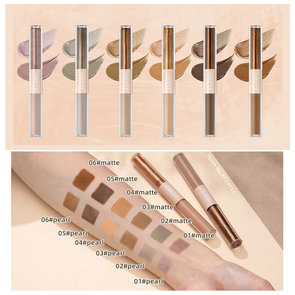 2 en 1 Stick Nacré Mat Fard à Paupières Crème Lisse - deslyshopping