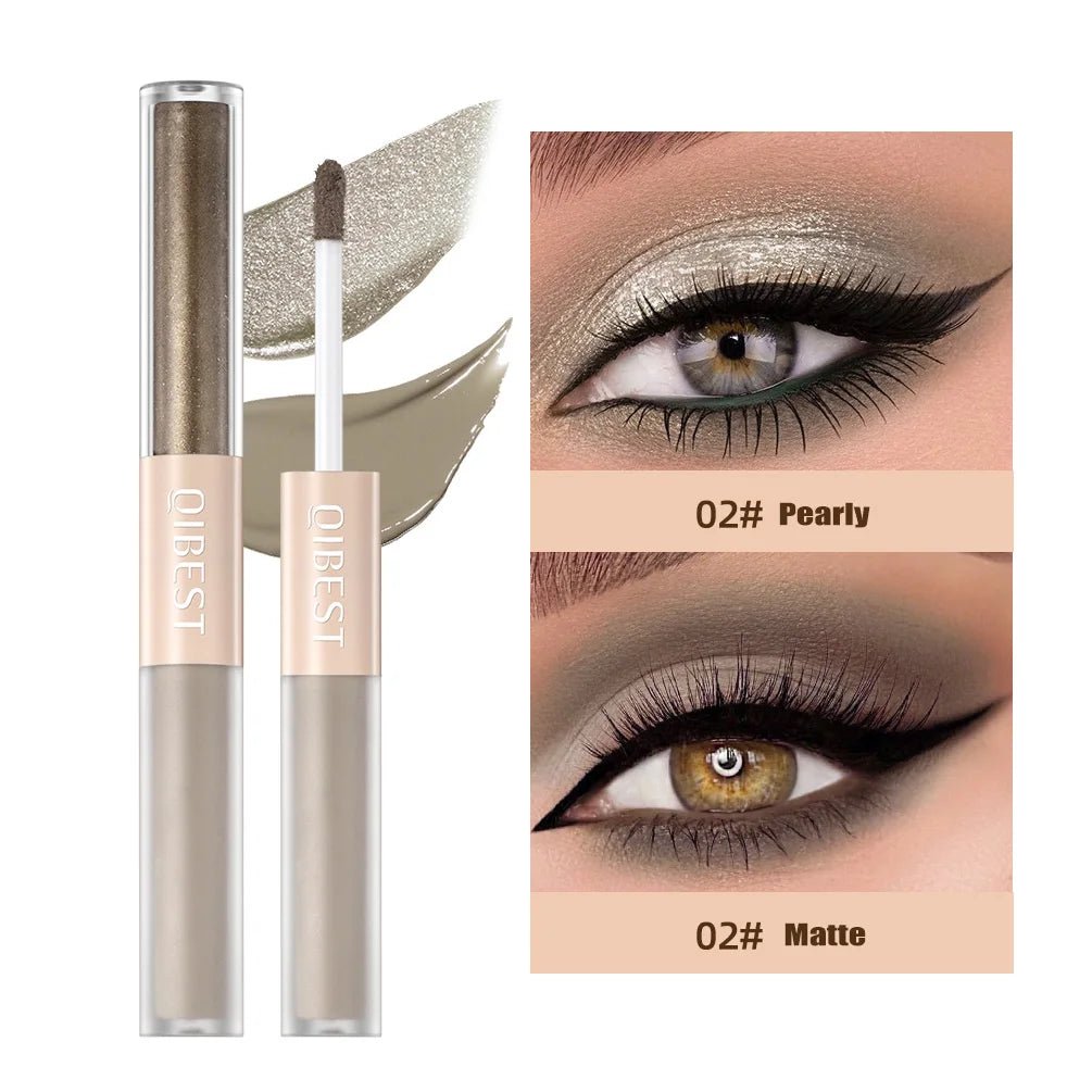 2 en 1 Stick Nacré Mat Fard à Paupières Crème Lisse - deslyshopping