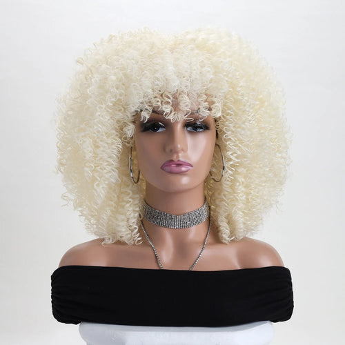 Perruque Afro Crépue Bouclée 16''