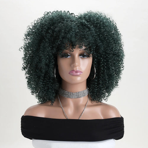Perruque Afro Crépue Bouclée 16''