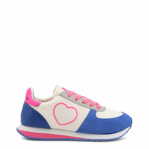 👟 Baskets Blue Heart – Bleu Électrique & Rose - deslyshopping