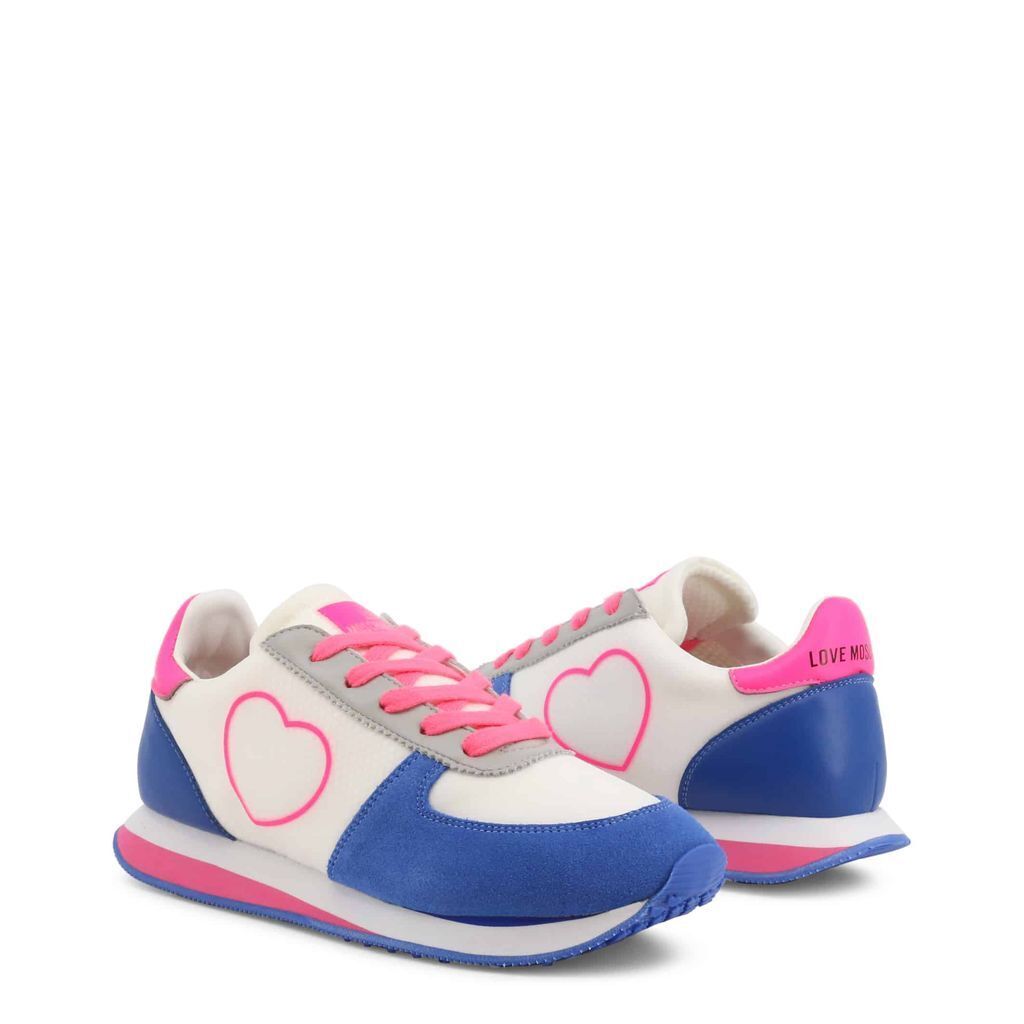 👟 Baskets Blue Heart – Bleu Électrique & Rose - deslyshopping