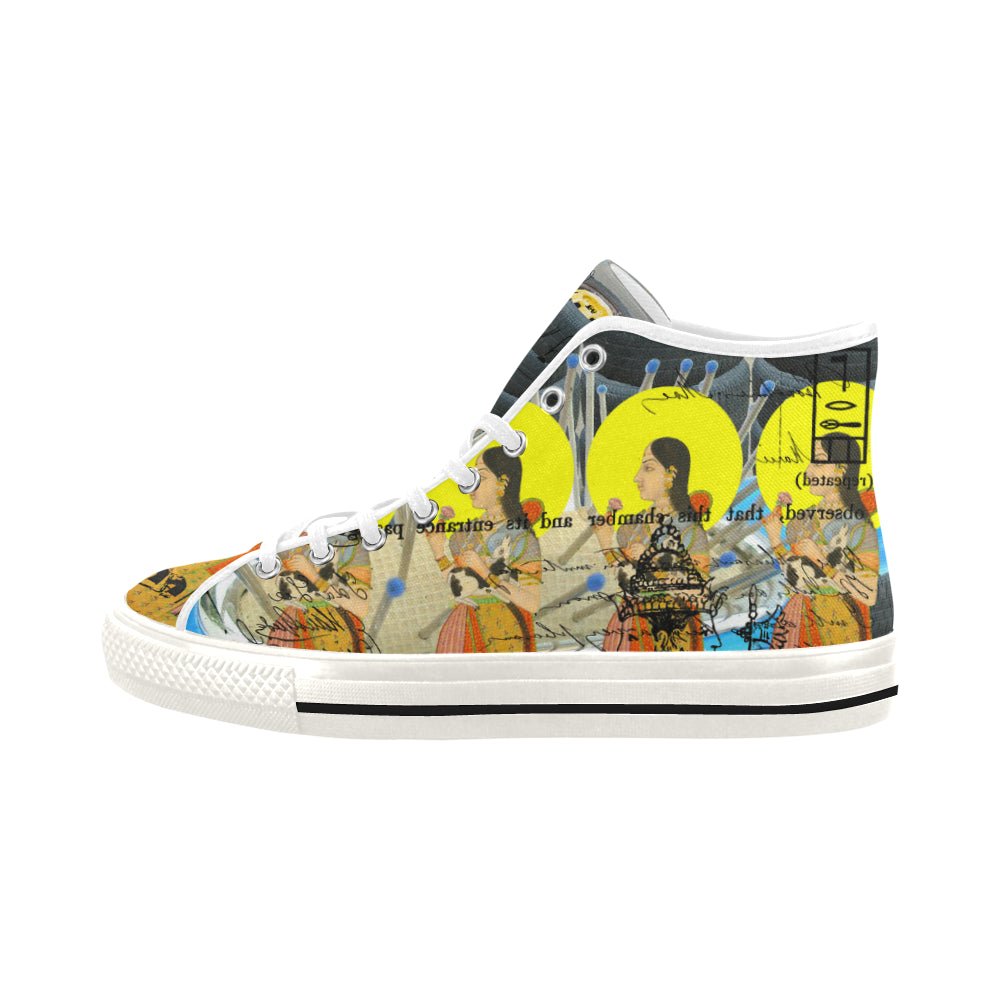 👟 Baskets en Toile à Imprimé Intégral - 1, 2, 3 V - deslyshopping