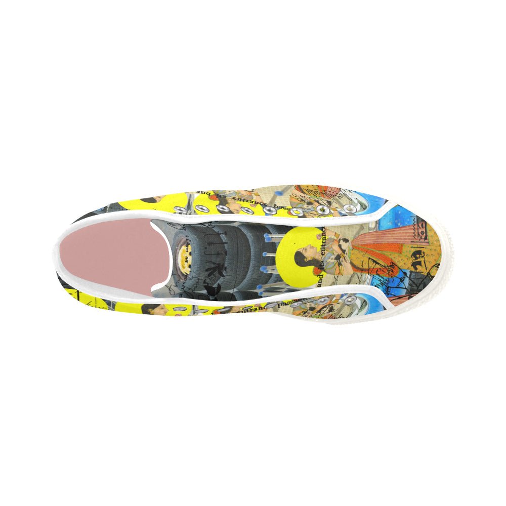 👟 Baskets en Toile à Imprimé Intégral - 1, 2, 3 V - deslyshopping
