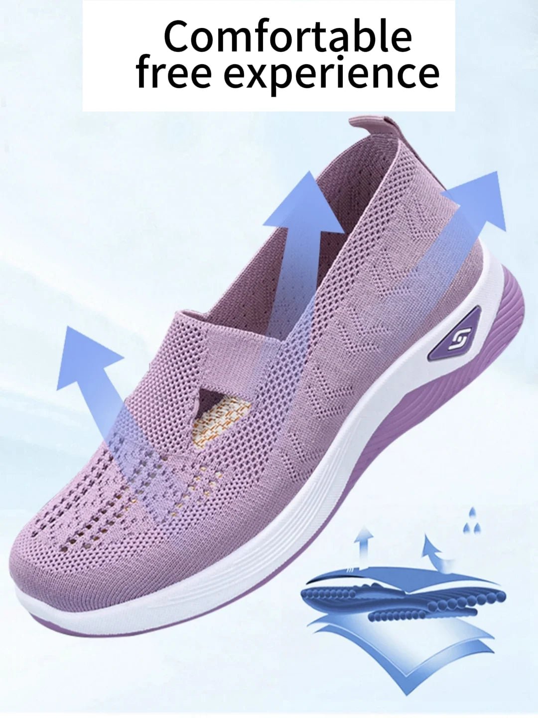 Baskets Respirantes pour Femmes – Légères, À Enfiler - deslyshopping