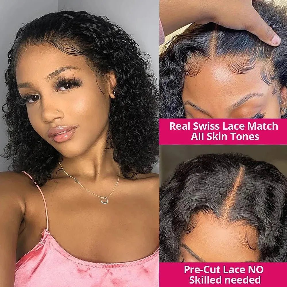 Bob Lace Wig ondulée 13x4 - deslyshopping