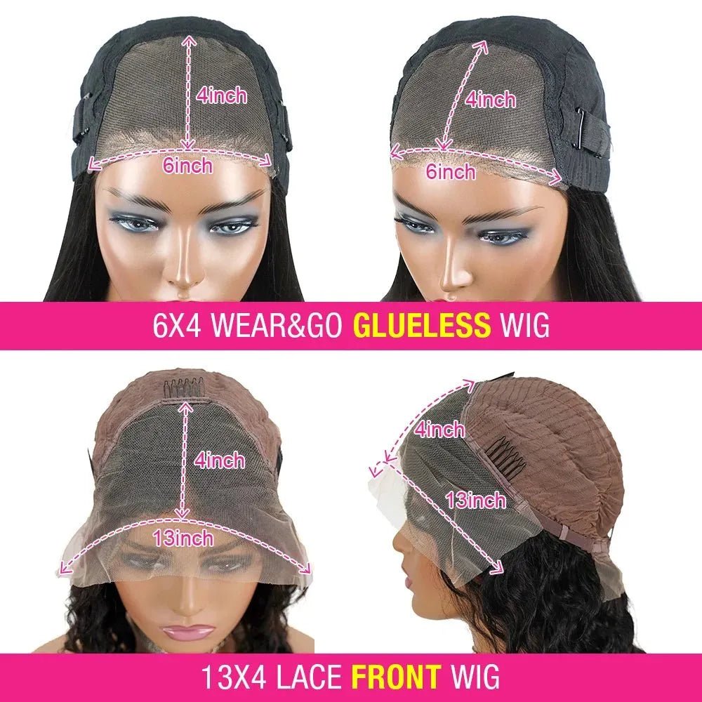 Bob Lace Wig ondulée 13x4 - deslyshopping