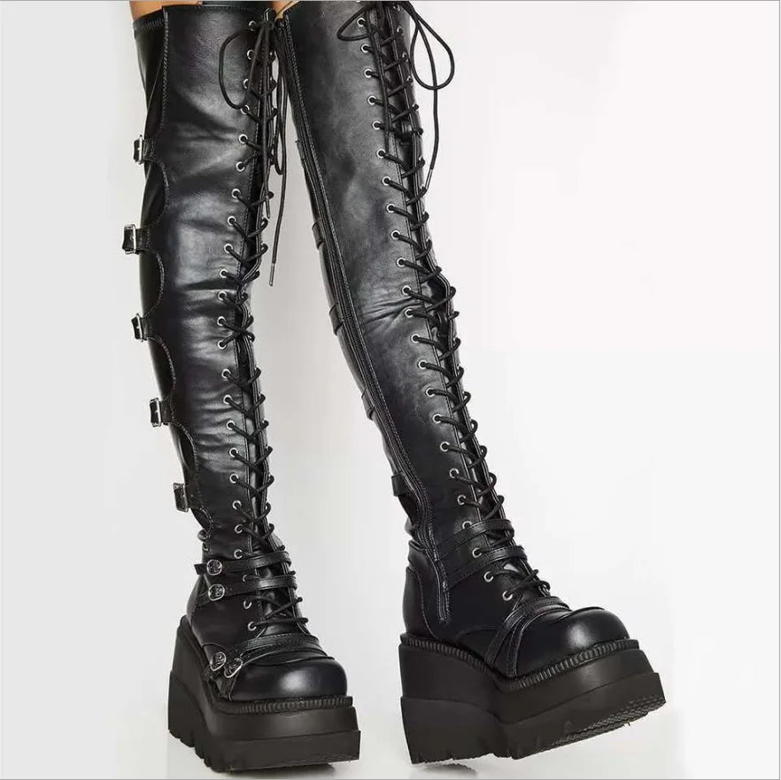 Bottes à Semelles Compensées & Bottes de Moto 🖤 - deslyshopping