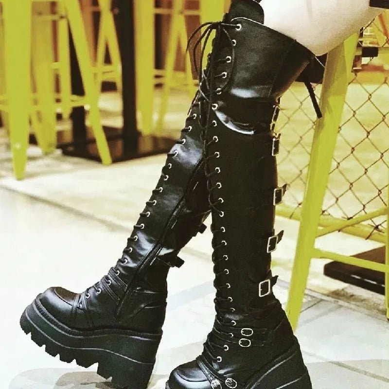 Bottes à Semelles Compensées & Bottes de Moto 🖤 - deslyshopping