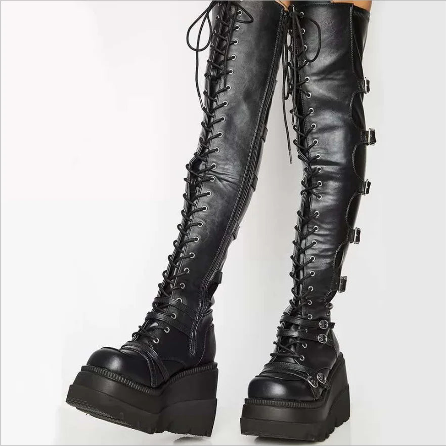 Bottes à Semelles Compensées & Bottes de Moto 🖤 - deslyshopping