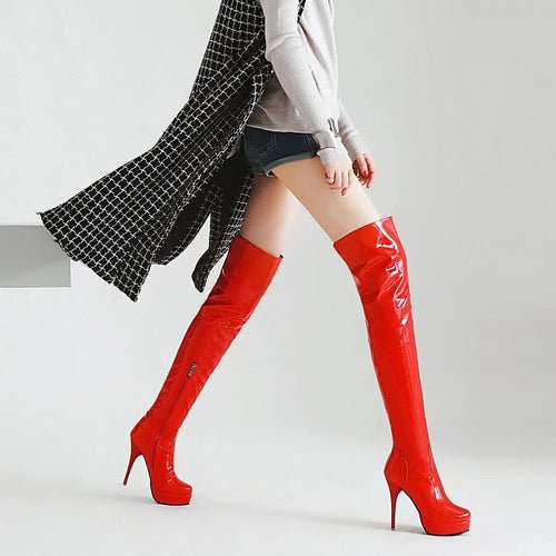 Bottes Hautes à Talons Hauts - deslyshopping