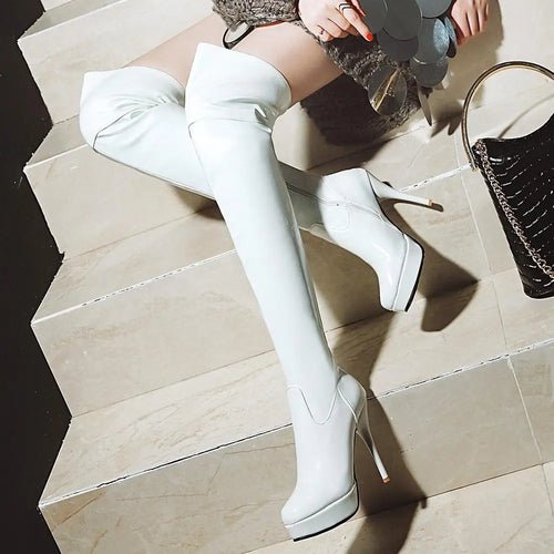 Bottes Hautes à Talons Hauts - deslyshopping