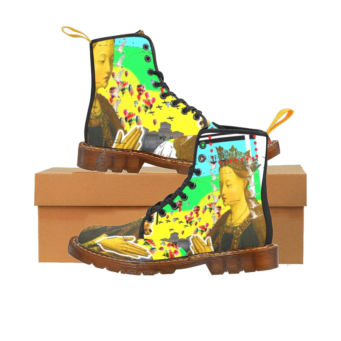Bottes hautes en tissu imprimé PRAYER II - deslyshopping