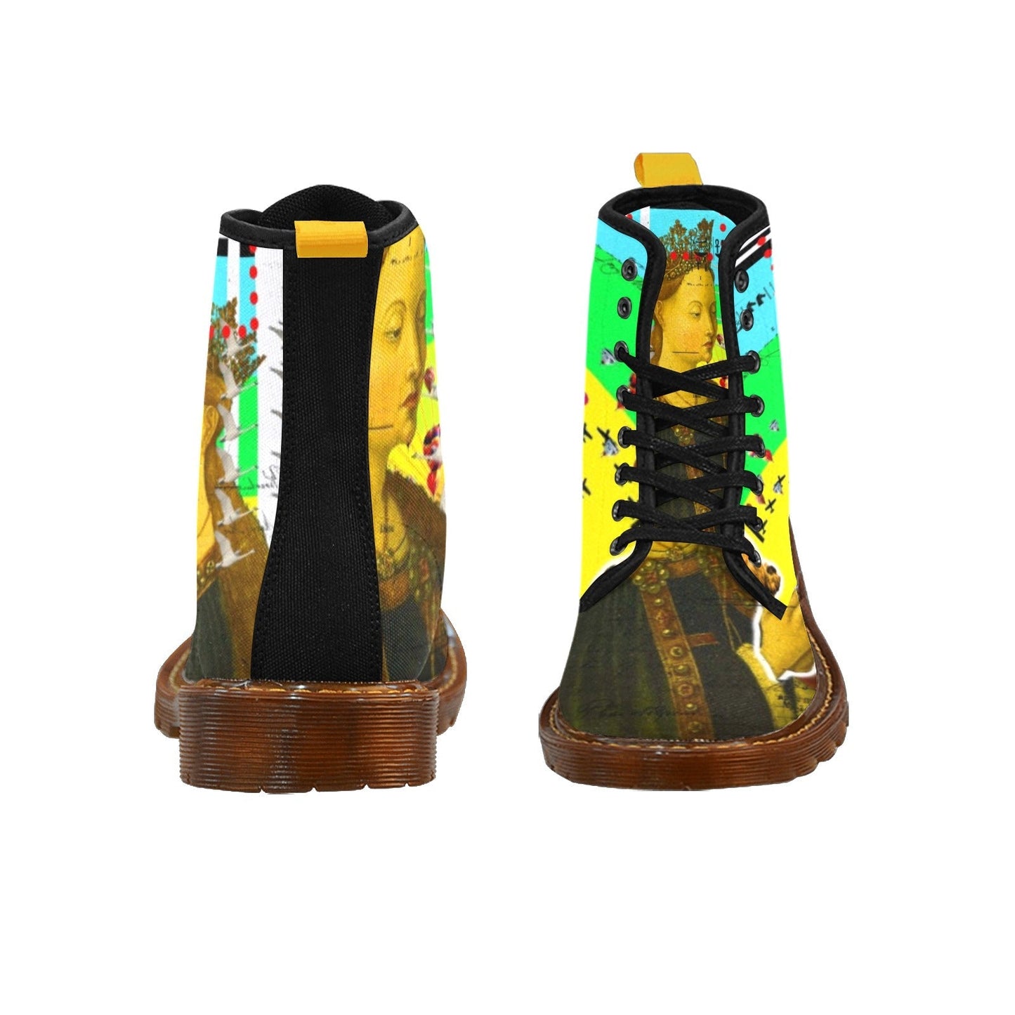 Bottes hautes en tissu imprimé PRAYER II - deslyshopping