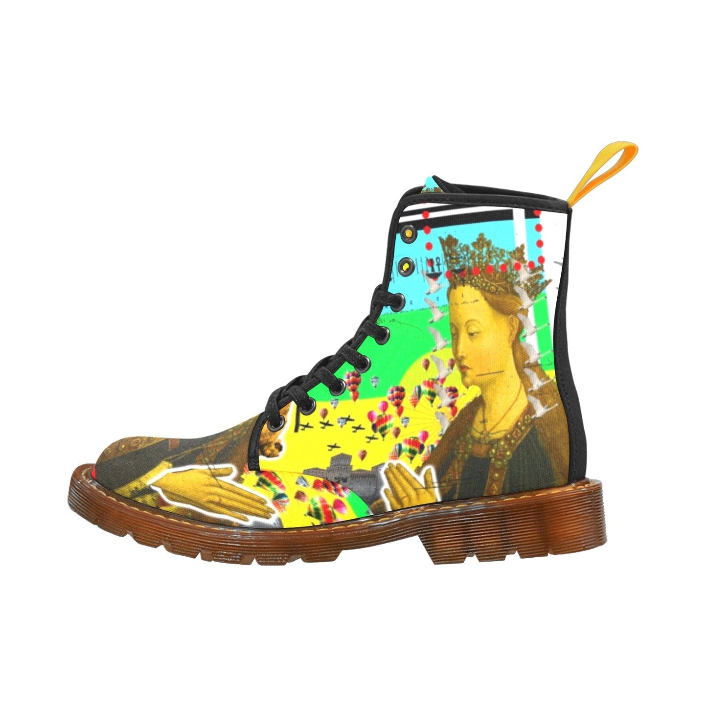 Bottes hautes en tissu imprimé PRAYER II - deslyshopping