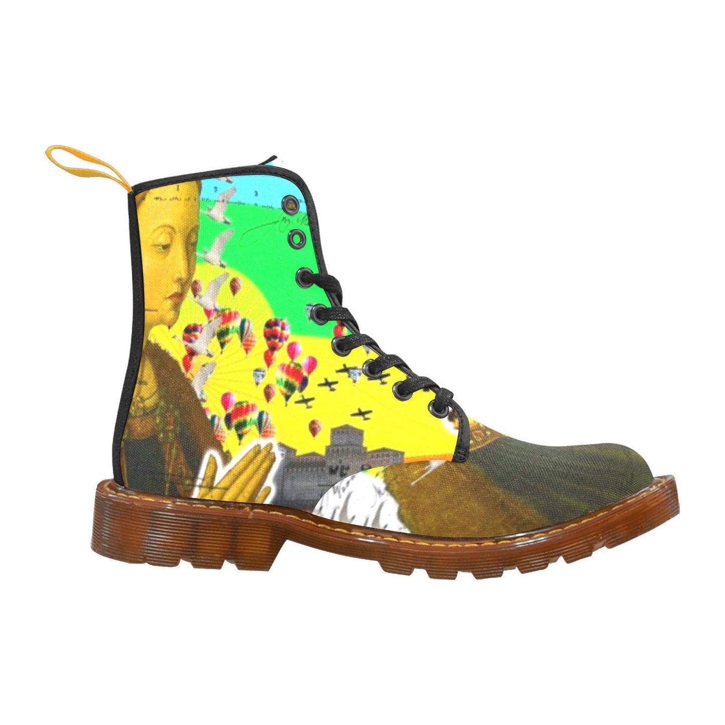 Bottes hautes en tissu imprimé PRAYER II - deslyshopping