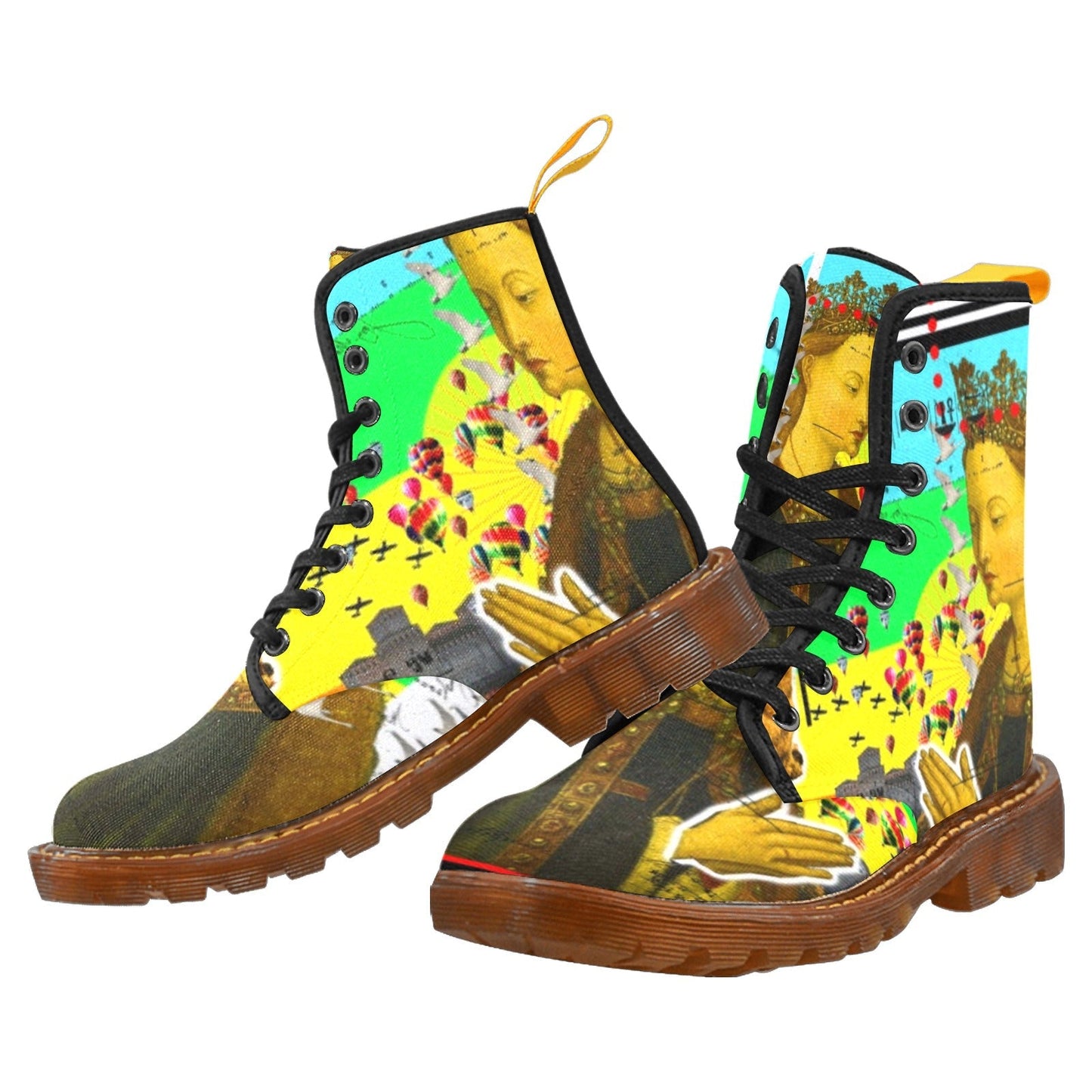 Bottes hautes en tissu imprimé PRAYER II - deslyshopping