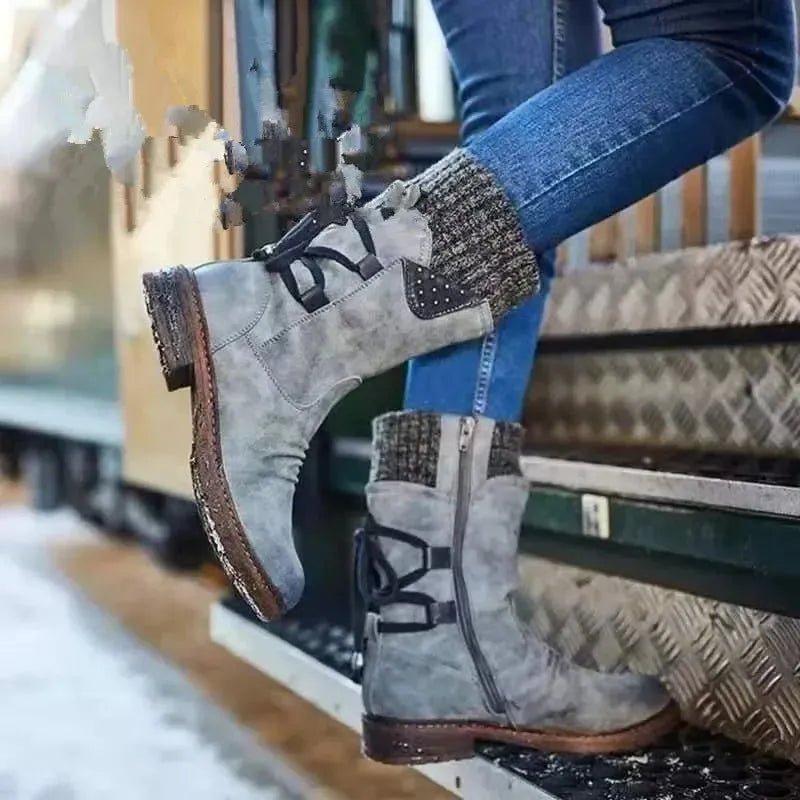đ€ Bottes Mi - Mollet FloquĂ©es - deslyshopping