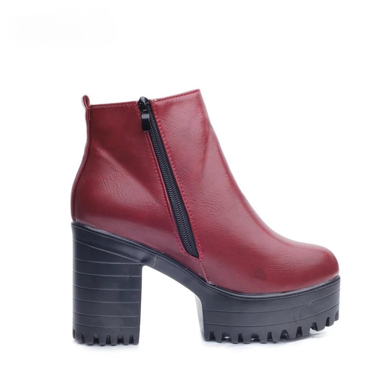 Bottes Mode Femme à Talons Carrés & Plateforme 👢 - deslyshopping