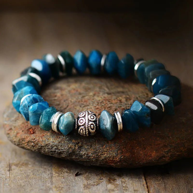 Bracelet extensible en apatite arbre de vie - deslyshopping