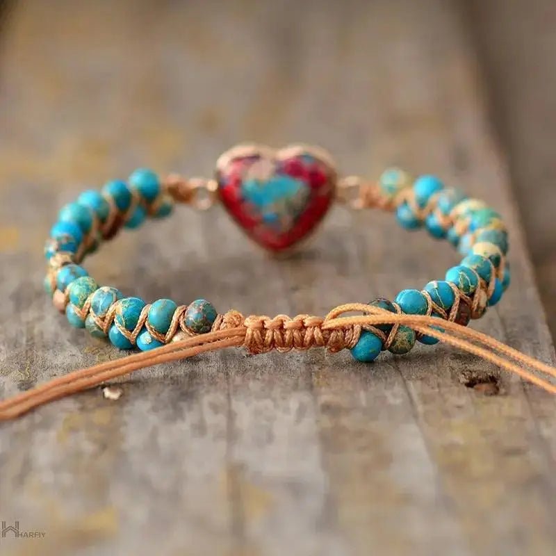 Bracelet macramé en jaspe impérial - deslyshopping