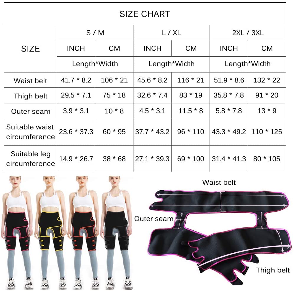 Ceinture Amincissante 3 en 1 pour Perte de Poids et Fessier - deslyshopping