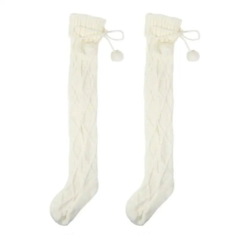 Chaussettes d'Hiver de Noël au - dessus du Genou - deslyshopping