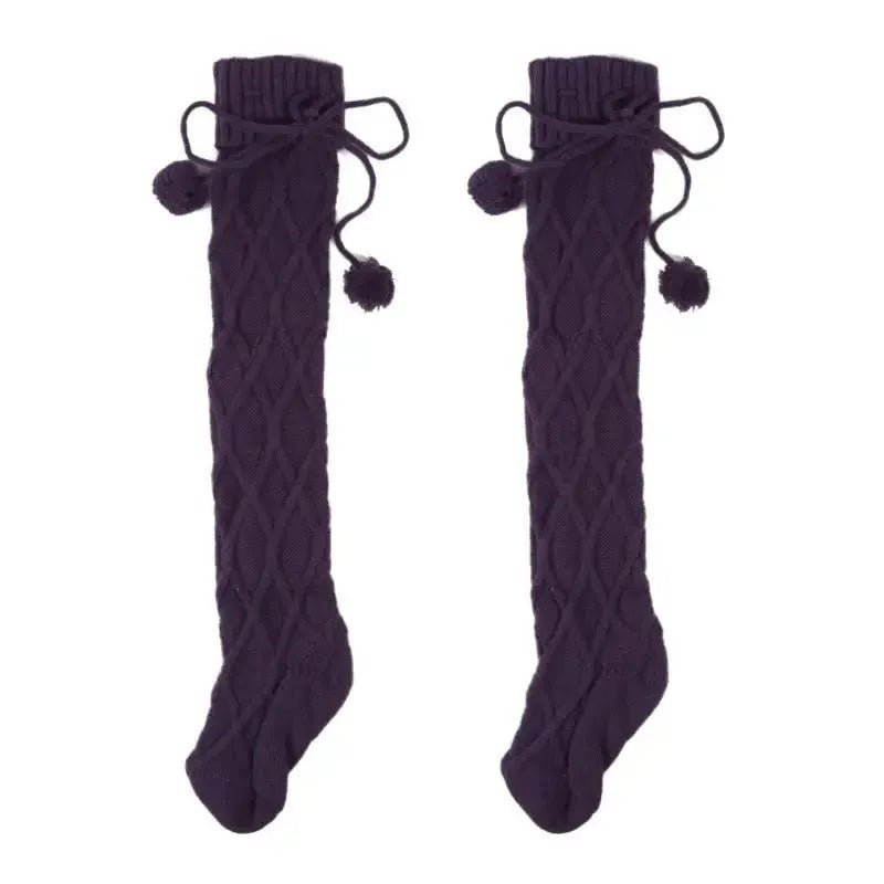 Chaussettes d'Hiver de Noël au - dessus du Genou - deslyshopping