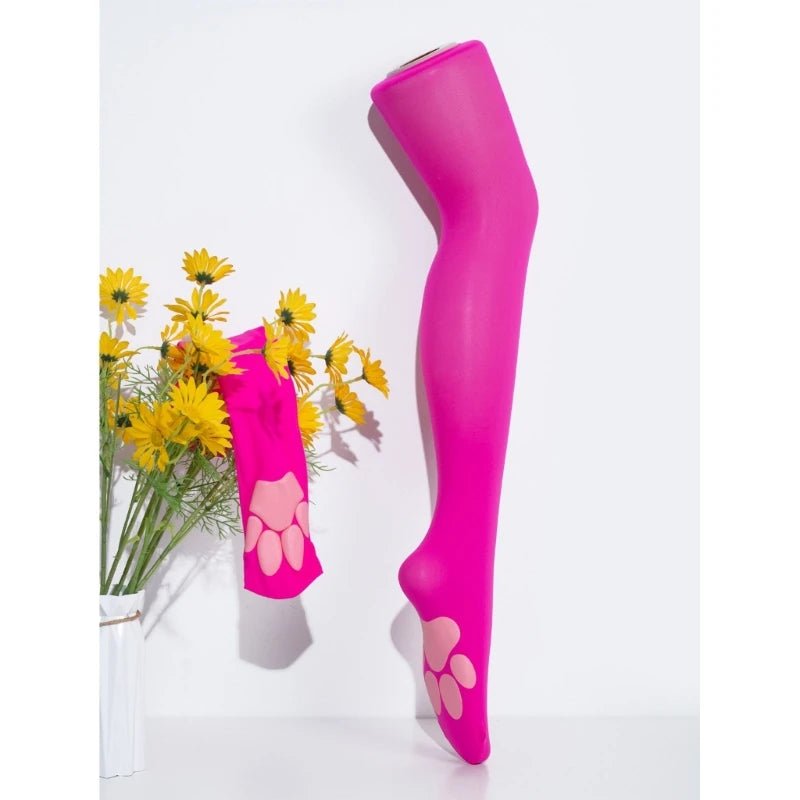 🐾 Chaussettes Hautes Patte de Chat Lolita – Cosplay Kawaii - deslyshopping