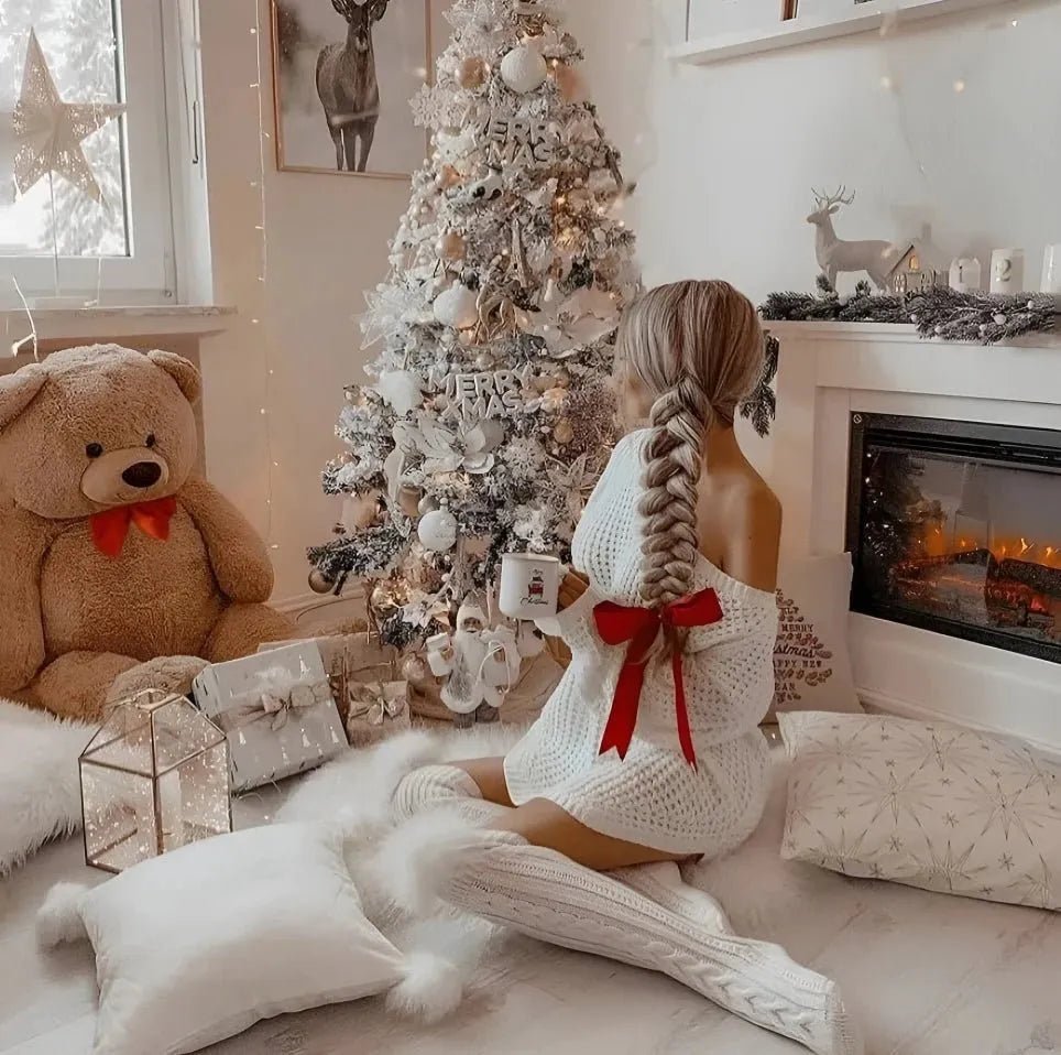 Chaussettes Hautes Tricotées à Torsades - deslyshopping