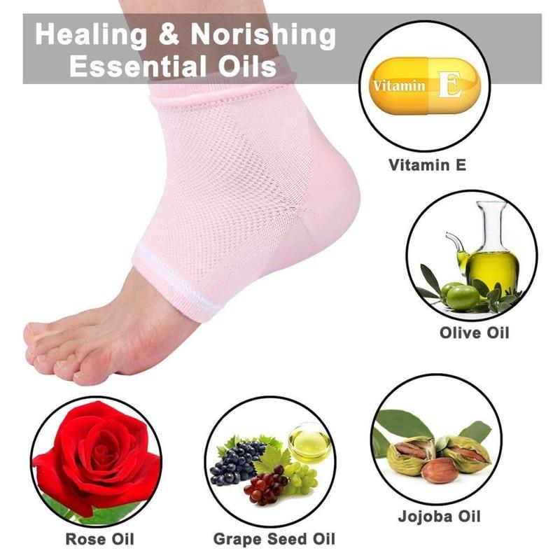 Chaussettes Hydratantes pour Talons Fissurés - deslyshopping