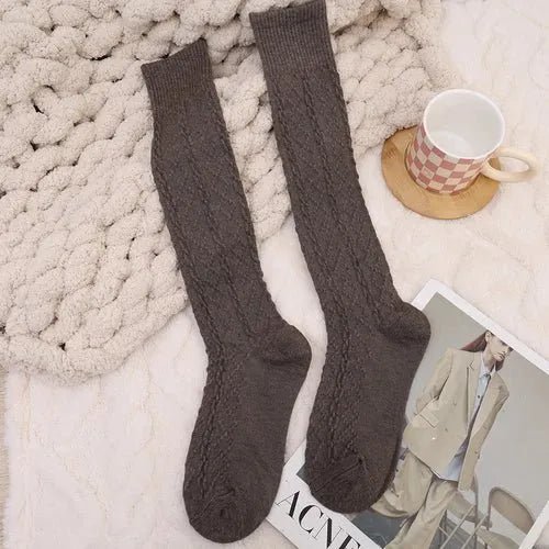 🧦 Chaussettes Longues en Laine et Cachemire - deslyshopping