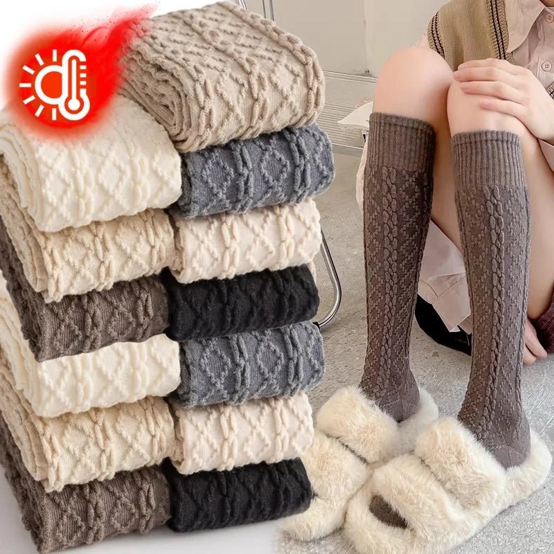 🧦 Chaussettes Longues en Laine et Cachemire - deslyshopping