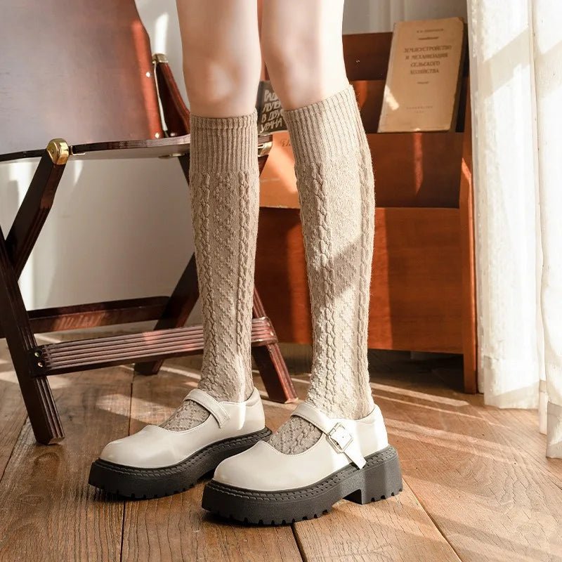 🧦 Chaussettes Longues en Laine et Cachemire - deslyshopping