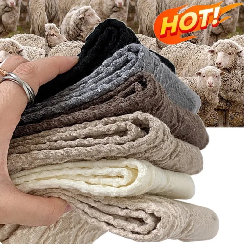 🧦 Chaussettes Longues en Laine et Cachemire - deslyshopping