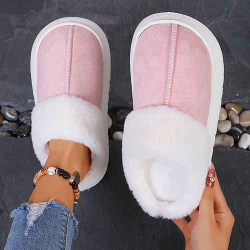Chaussons d'Hiver en Simili - Daim - deslyshopping