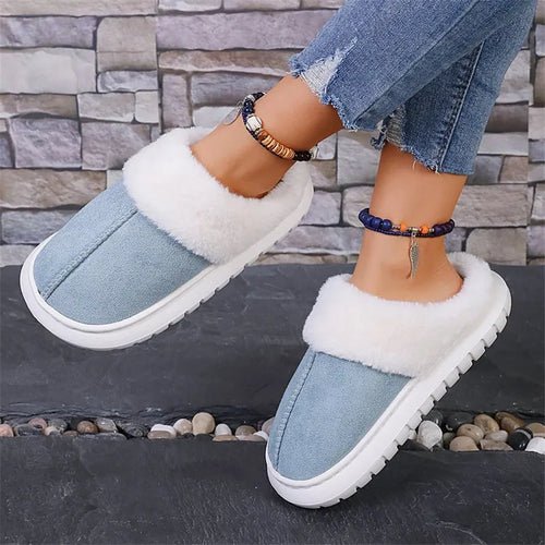 Chaussons d'Hiver en Simili - Daim - deslyshopping