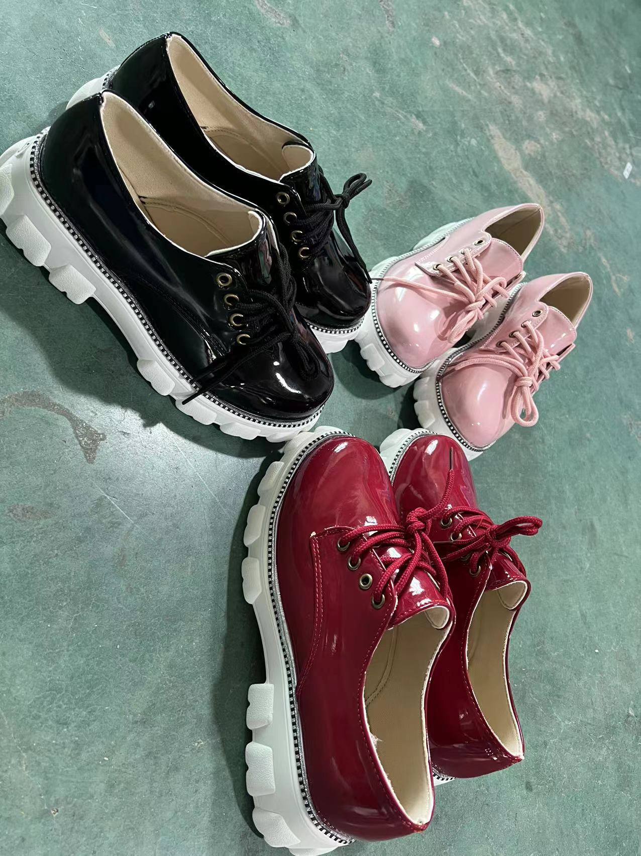 Chaussures Oxford Plates à Talons Épais - deslyshopping