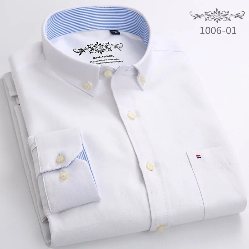 Chemise à Manches Longues Oxford - deslyshopping