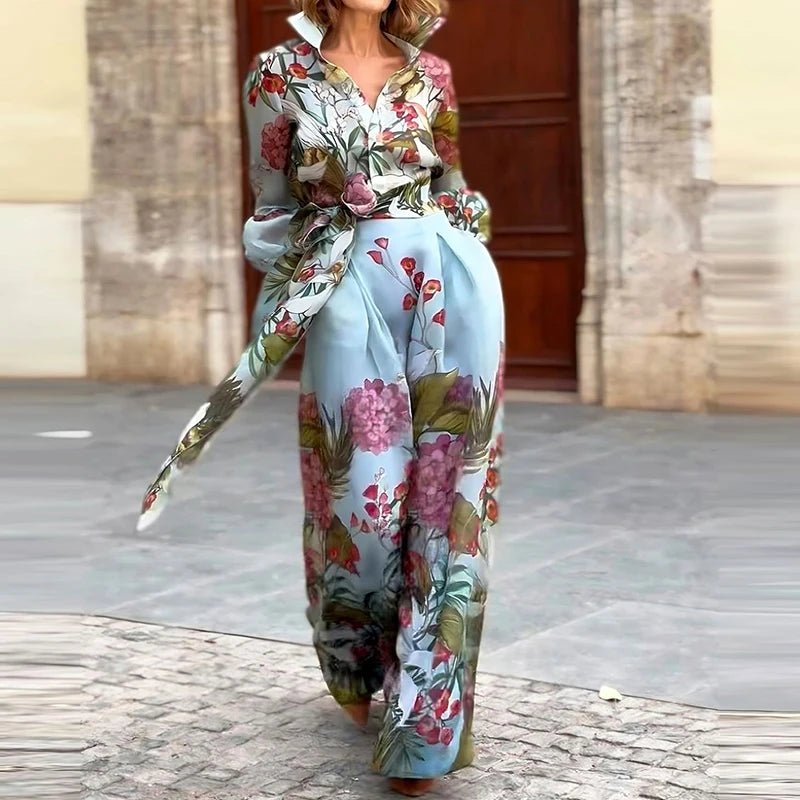Chemise manches lanternes et jupe longue - deslyshopping