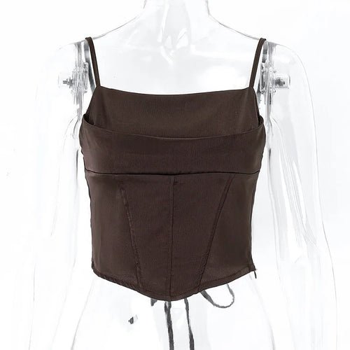 Crop Top Dos Nu à Bretelles - deslyshopping