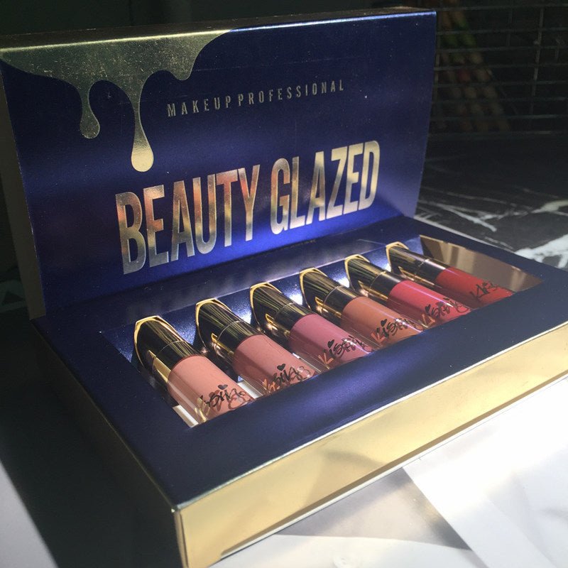 Ensemble de rouge à lèvres beauté émaillé 6 - deslyshopping