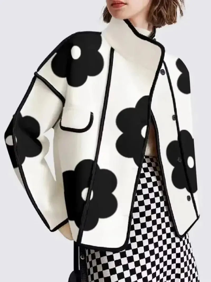 Ensemble Manteau et Jupe Imprimé Floral - deslyshopping