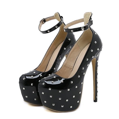 ✨ Escarpins à Bout Rond et Rivets - deslyshopping