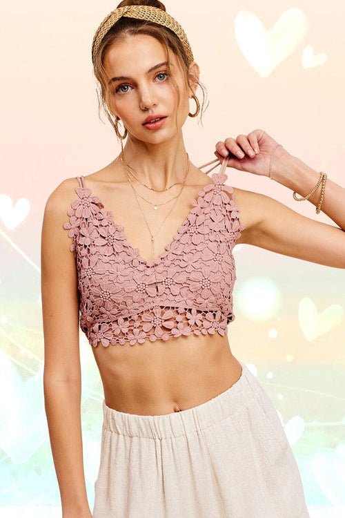 Haut Bralette en Dentelle au Crochet - deslyshopping