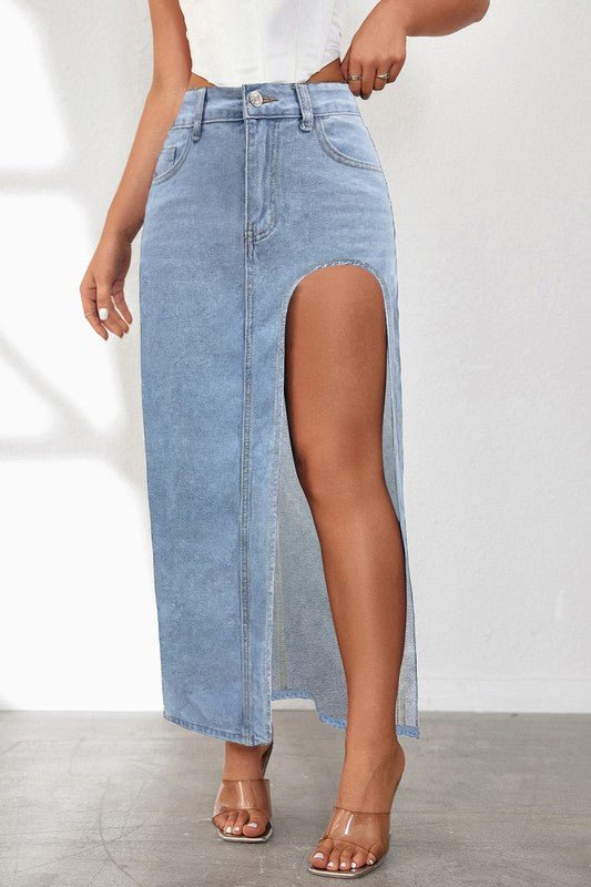 JUPE EN JEAN MODE FEMME - deslyshopping