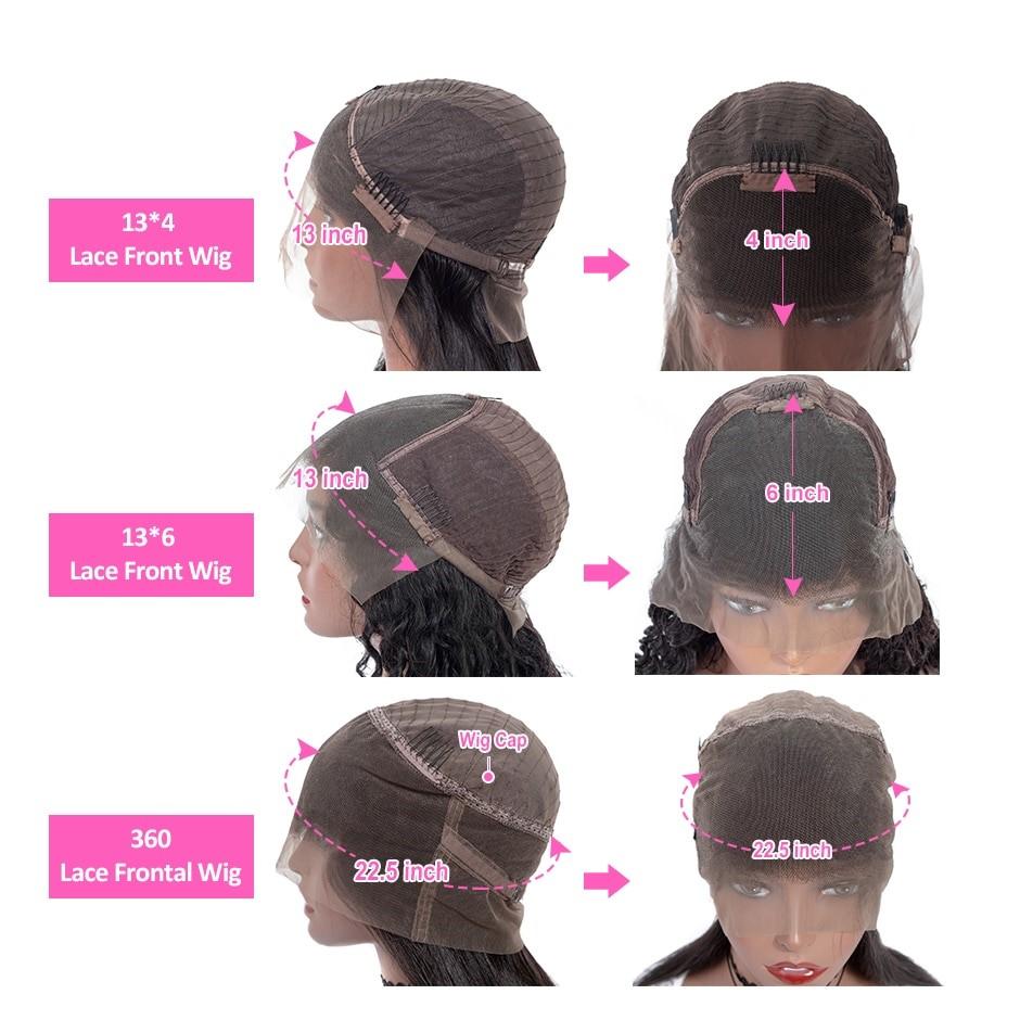 Kinky Straight 13x6 Transparent Lace Frontal Brazilian Human Hair Wigs - deslyshopping