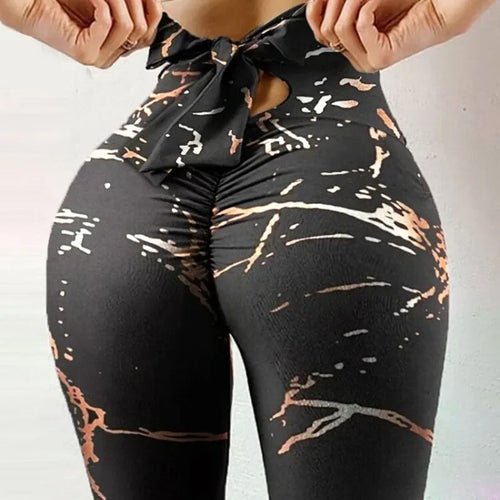 Leggings Sexy Taille Haute Imprimé Papillon - deslyshopping