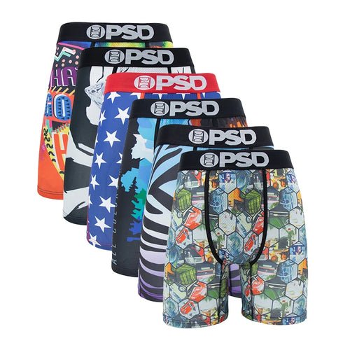 Lot de 6 Boxers Imprimés Tendance pour Hommes 🩳 - deslyshopping